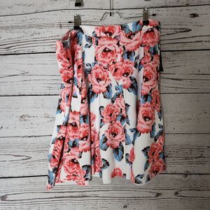 INC Floral A-Line Skirt Size 18W NWT